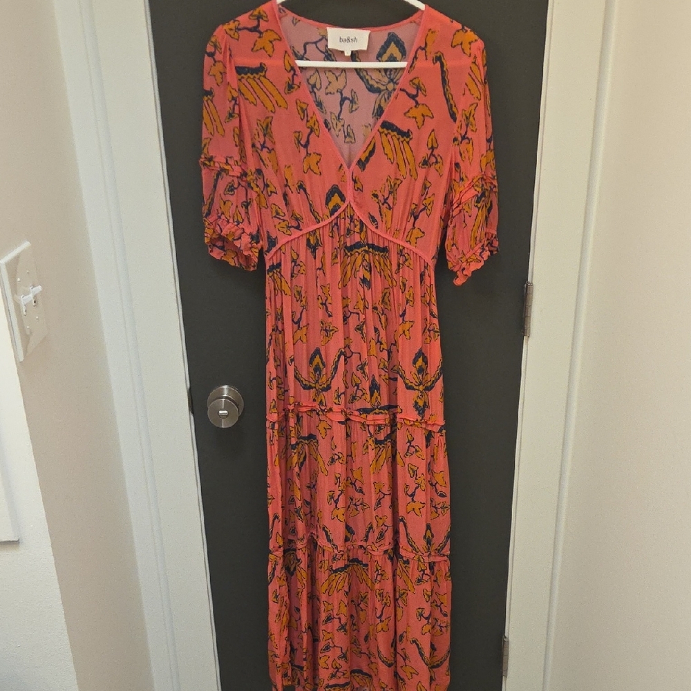 BA&SH Calas Midi Dress Sz 1 or US small